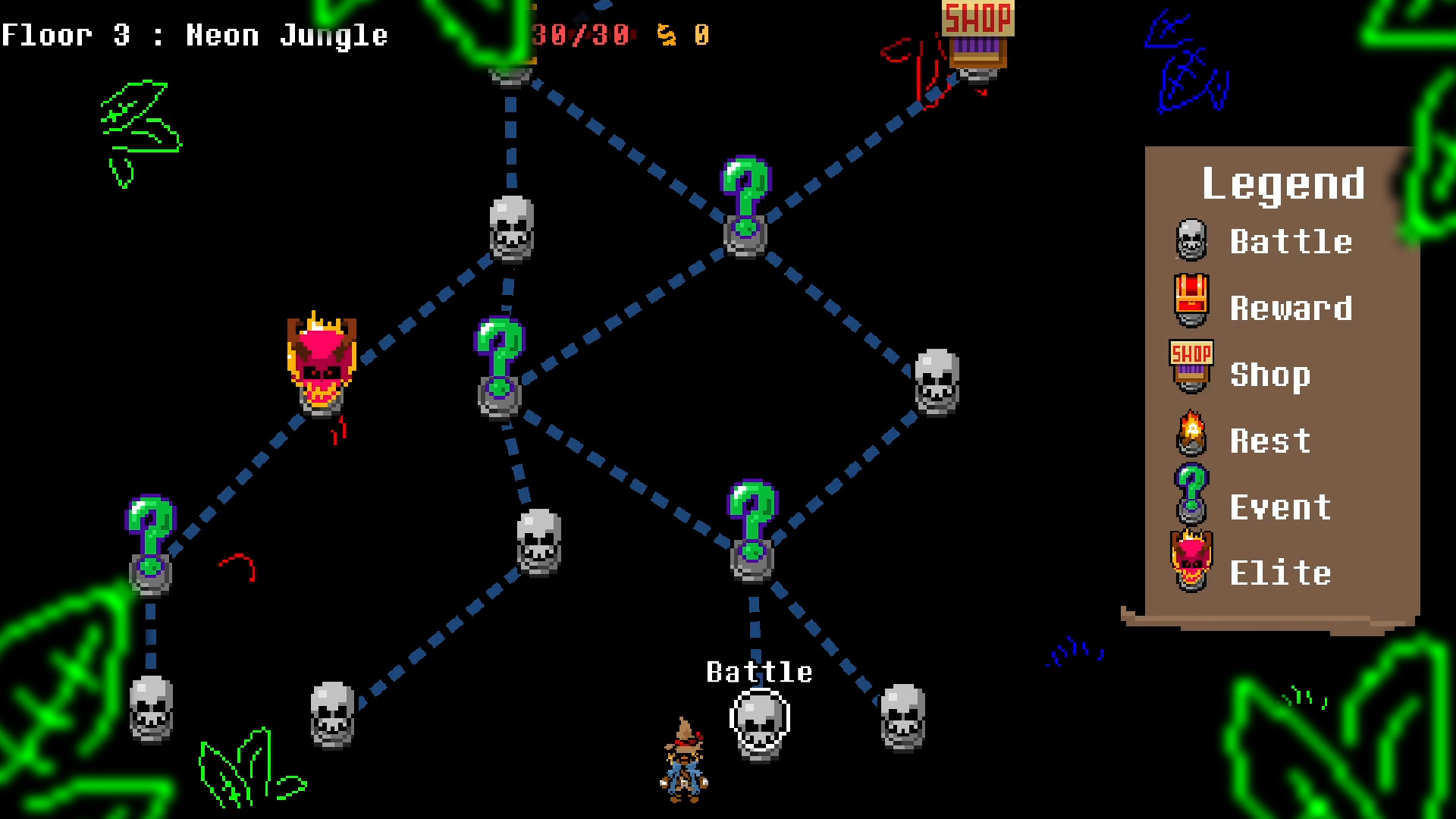 Everhood Hunters Neon Jungle screenshot